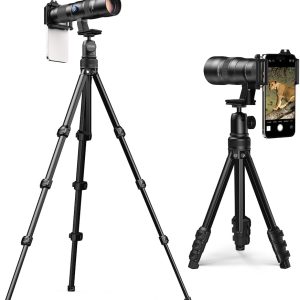 MIAO LAB 20-60X Zoom Telephoto Lens. High Power Telephoto Mobile Cell Phone Lens with Tripod & Universal Phone Clip. for iPhone 16/15/14/13 Series. Samsung. Android Phone and Most Smartphone