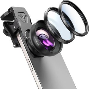 MIAO LAB 100 Ultra Macro Lens + 52mm CPL Filter & Star Filter - Macro Lens for iPhone. Android Phone | Professional Macro Photography of Flowers. Iinsects. Jewelry. Food Details and Small Objects